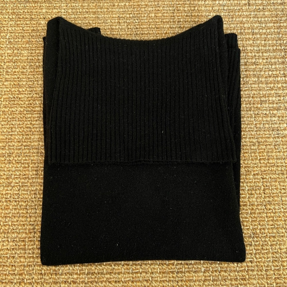 J. Crew Collection Cashmere Black Turtleneck Size XS